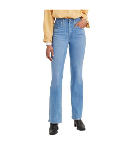 Womens/ladies 725 Tribeca Sun Leather Patch Bootcut Jeans Denim Levis