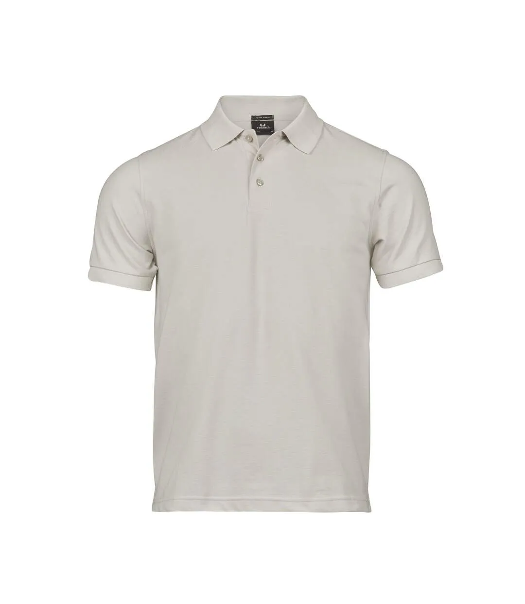 Tee Jays Mens Luxury Stretch Short Sleeve Polo Shirt Cement TeeJays-1