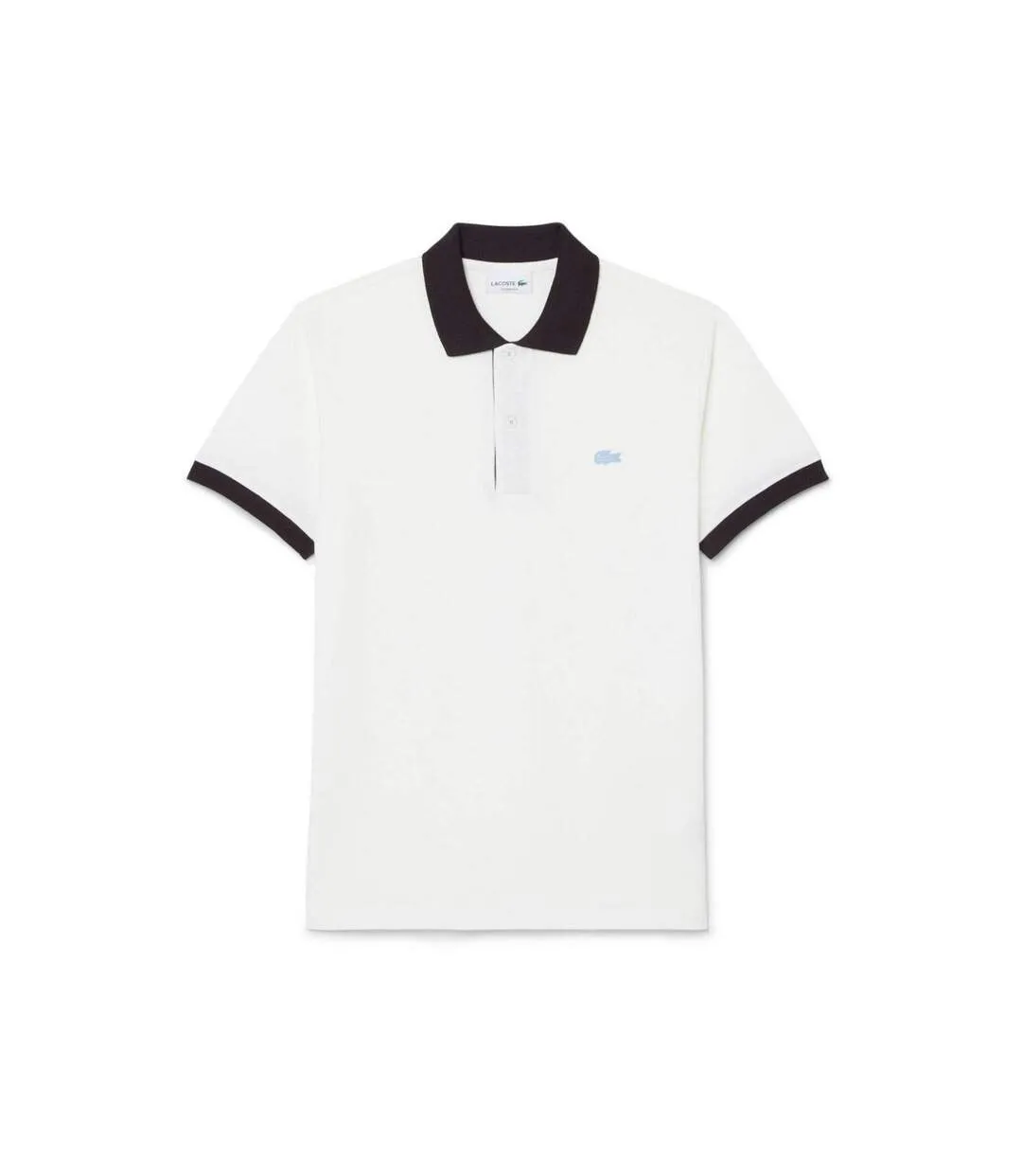 Mens Short-sleeved Polo Shirt Light Beige Lacoste-1