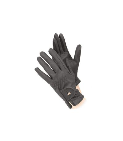 Womens/ladies Pu Riding Gloves Black Aubrion