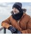 Mens Winter Warm Fleece Lined Chunky Knit Thermal Neck Warmer-3