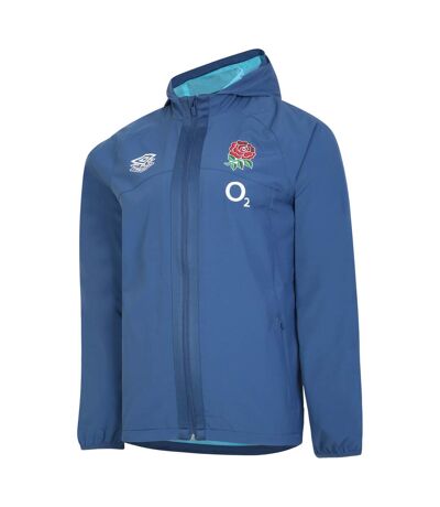 England Rugby Mens 22/23 Umbro Waterproof Jacket (Ensign Blue/Bachelor Button)