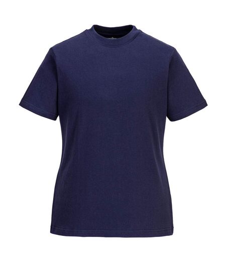 Portwest Womens/Ladies Plain T-Shirt (Navy)