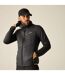 Veste Hybride Chinée À Capuche Andreson Homme Noir Jaune Sombre Regatta-1