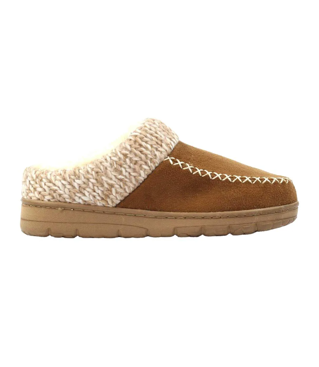 Chaussons Albany Femme Brun Clair Lunar-4