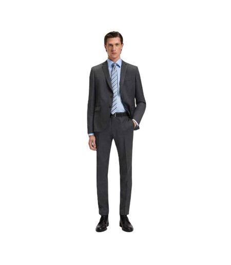 Veste De Costume Homme Gris Foncé Boss