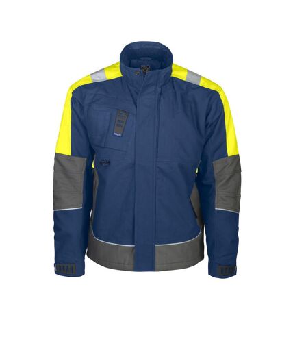 Projob Mens Hi-Vis Fluorescent Padded Jacket (Blue) - UTUB584