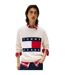 Pull Motif/style Logo Et Drapeau Homme Blanc Cassé Chiné Tommy Jeans-4