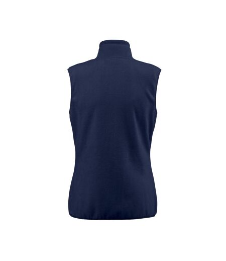 Womens/ladies Sideflip Body Warmer Navy Printer RED