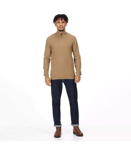Mens Keaton Knitted Jumper Gold Sand Regatta