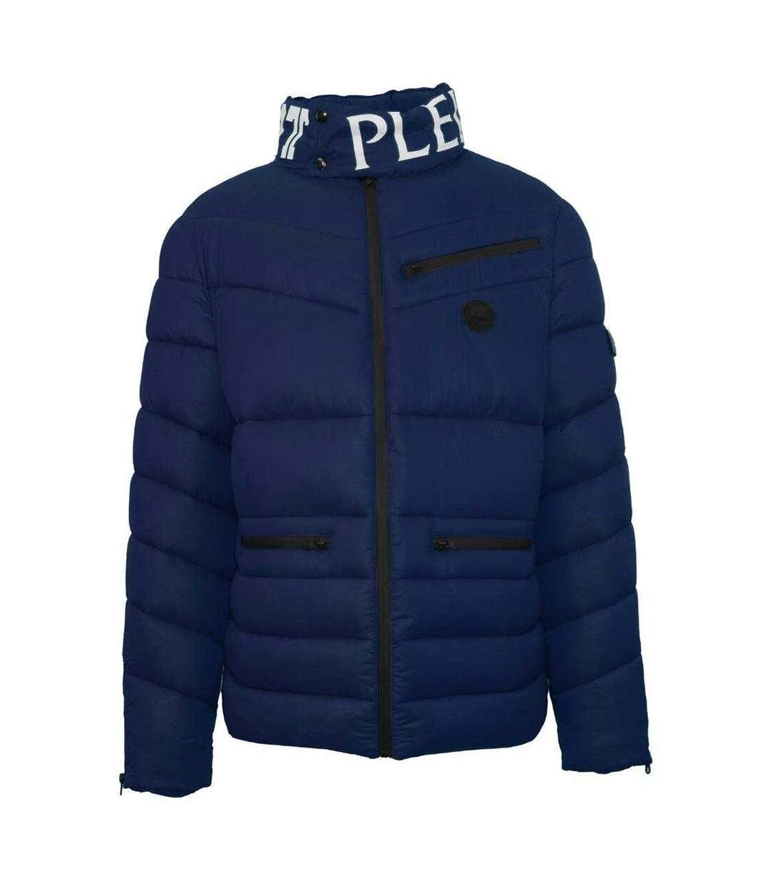 Doudoune Matelassée Motif/style Vif Homme Bleu Marine Foncé Plein Sport-1