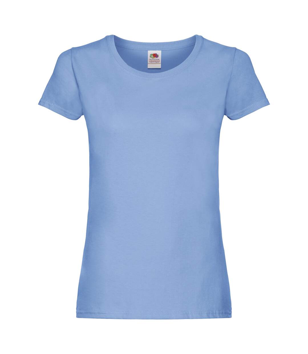 T-shirt femme bleu ciel Fruit of the Loom