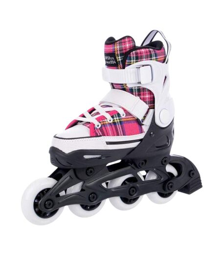 Patins À Roulettes Alignées Rebel Enfant 30-32 Fr Blanc Rose Tempish