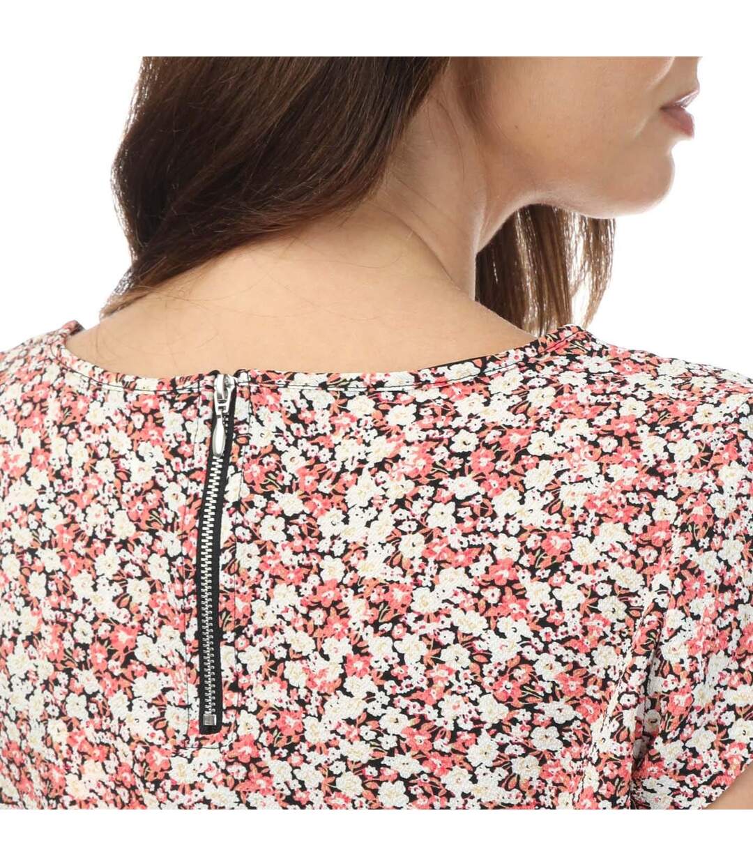 Haut manches courtes vic femme noir / blanc / rose Only-3