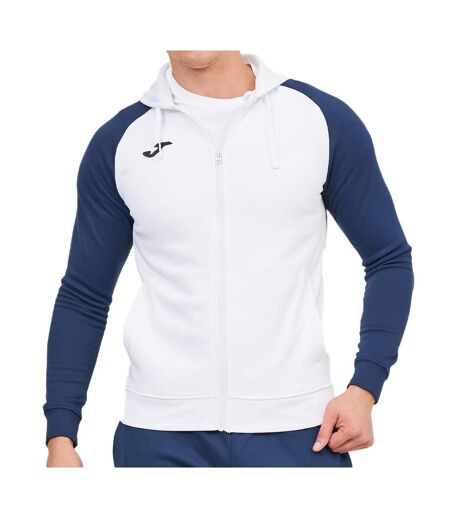 Sweat Zippé Blanc/Marine Homme Joma Academy Iv - L