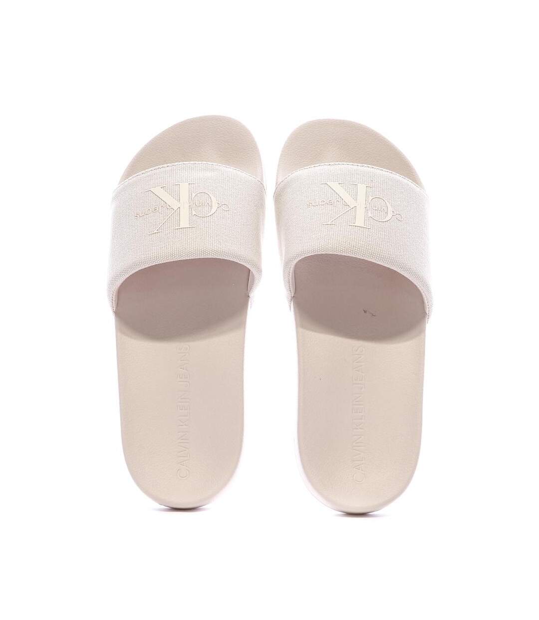 Claquettes nude femme calvin klein jeans yw0yw01835 - 36-3