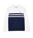 Sweat Tennis Motif/style Blocs De Couleurs Homme Blanc Bleu Marine Lacoste-2
