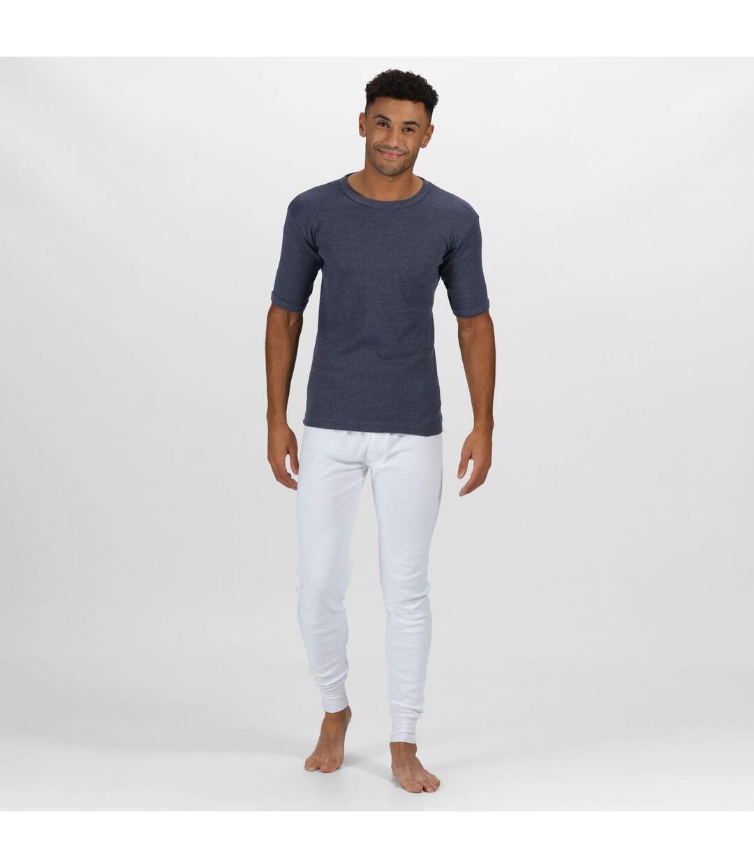 Regatta Mens Thermal Underwear Short Sleeve Vest/T-Shirt (Denim Blue)