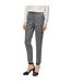 Pantalon Motif/style Motif Écossais Femme Gris Boss-2