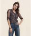 Chemise à capuche raffinée pour femme - Couleur violet-3