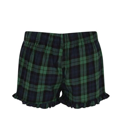 Short tartan femme bleu marine / vert SF SF