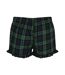 Short tartan femme bleu marine / vert SF