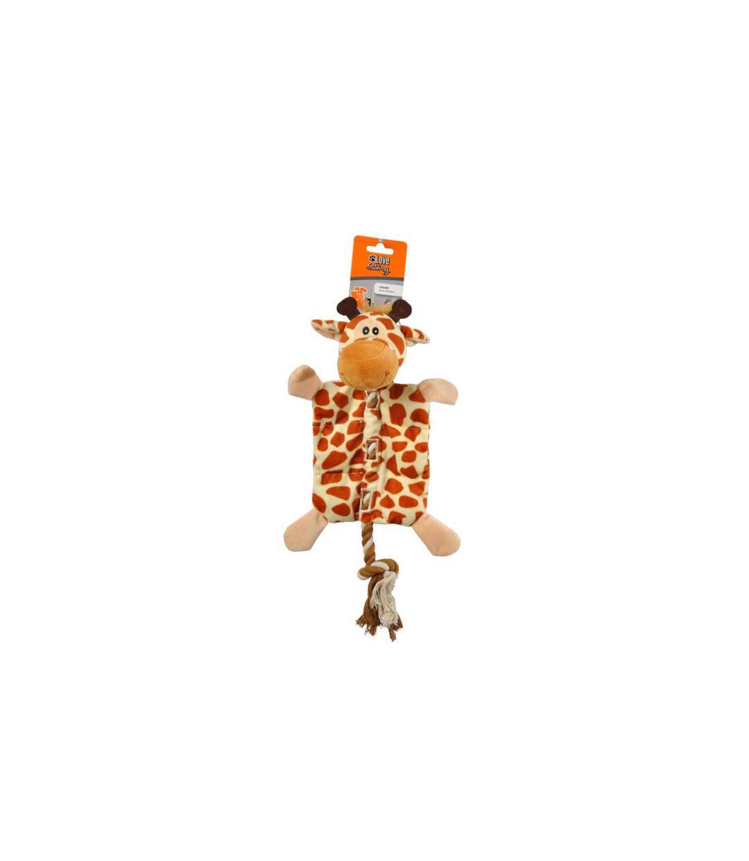 Peluche pour Chien Girafe 37cm Marron-2