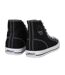 Mens Logo Canvas High Top Trainers Black White SoulCal-2