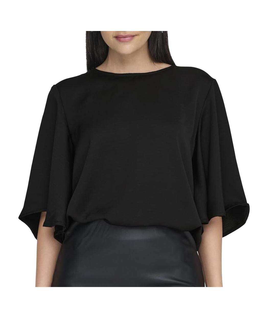 T-Shirt noir femme jdy urba-1