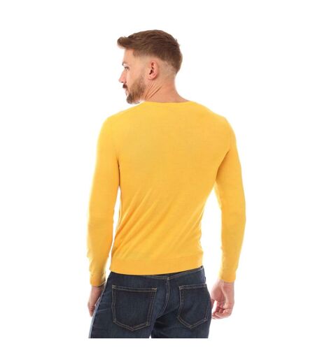 Pull Leno-p Homme Jaune Hugo Boss