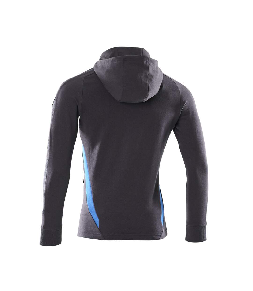 Mens Accelerate Full Zip Hoodie Dark Navy Azure Blue Mascot-2