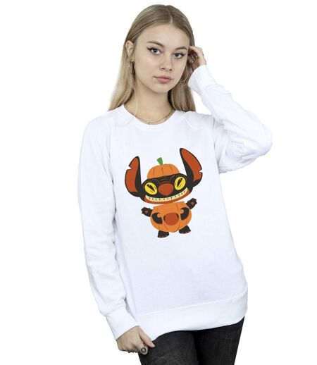 Disney Sweatshirt femme/femme Lilo & Stitch Pumpkin Costume (Blanc) - UTBI23039