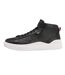 Womens/ladies Blake Hi Top Leather Trainers Black Hugo-2