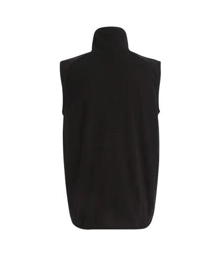 Mens Navigate Fleece Gilet Black Orange Pop Regatta