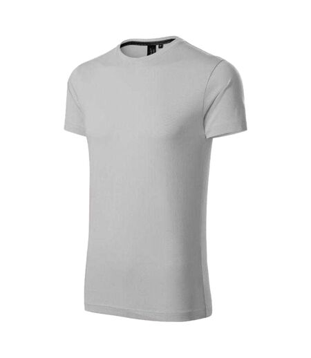 T-shirt Motif/style Uni Exclusive Homme Gris Clair Malfini
