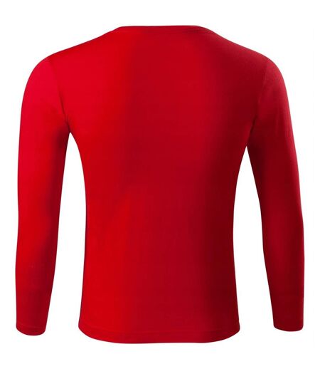 T-shirt Manches Longues Progress Homme Rouge Malfini