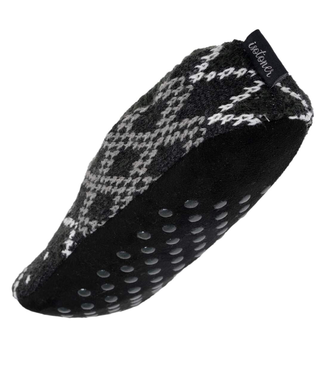 Isotoner Chaussettes d'intérieur homme maille fourrées - semelle à picots antidérapants-5