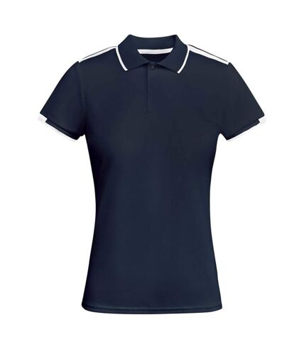 Polo tamil femme bleu marine / blanc Roly