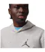 Mens Air Jordan Fleece Hoodie Grey Black Nike-4