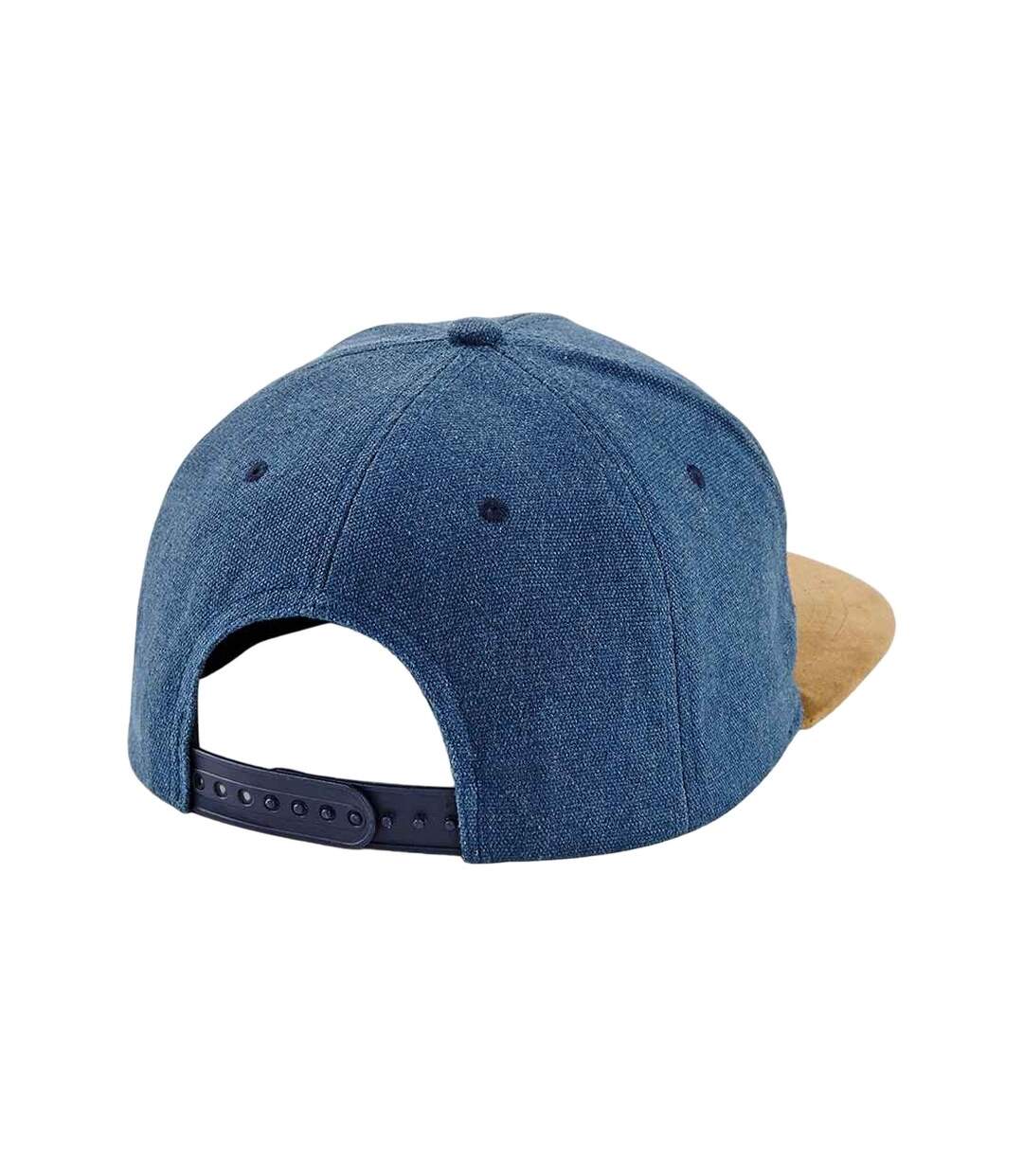 Casquette de baseball bleu denim Beechfield-2