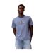 Mens Jeans Stripes Rib Knit T-shirt Dark Denim Calvin Klein-4