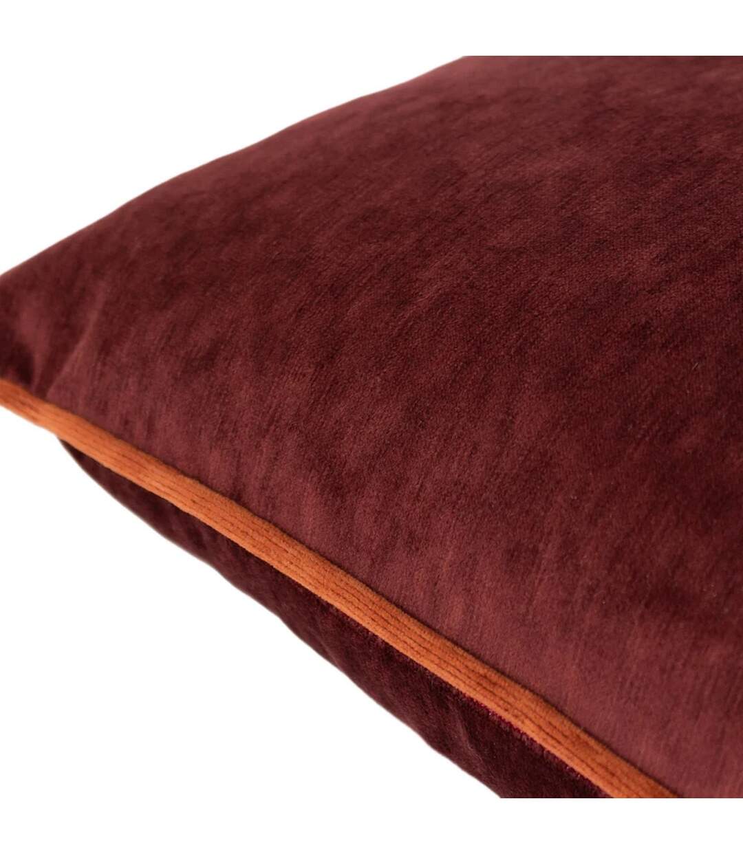 Torto velvet rectangular cushion cover 30cm x 60cm marsala/russet Paoletti