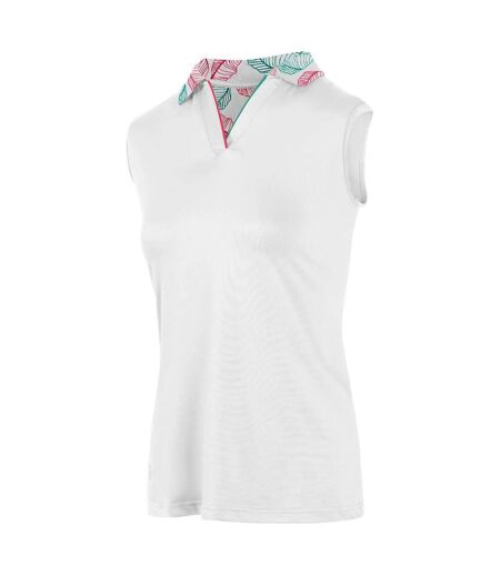 Polo femme blanc Island Green