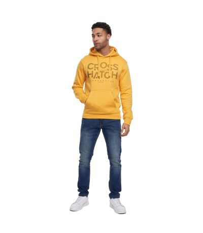 Sweat À Capuche Meshouts Homme Jaune Crosshatch