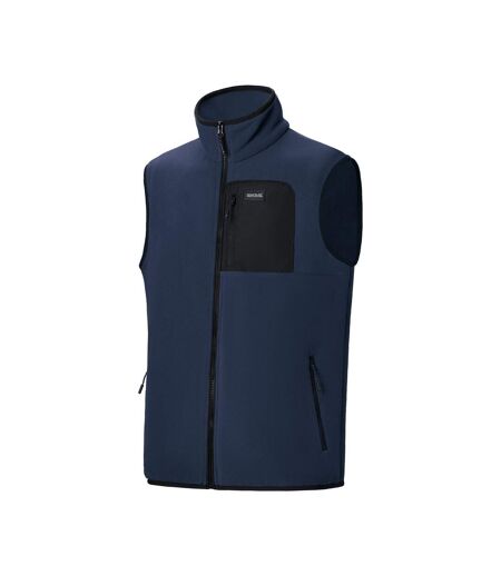 Mens Frankie Fleece Gilet Navy Black Regatta Professional