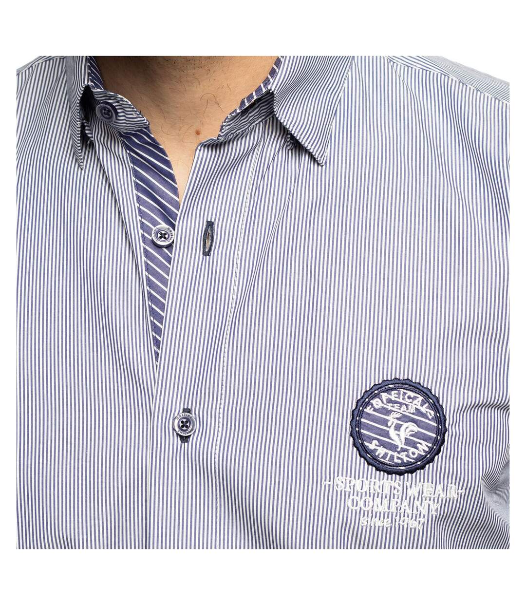 Chemise rayée manches longues COMPANY
