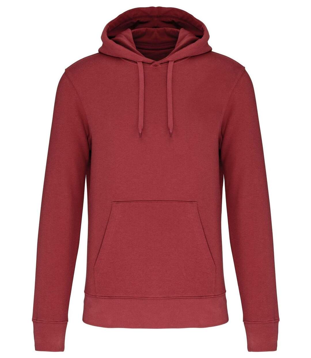 Sweat à capuche écoresponsable - Homme - K4027 - rouge brique terracotta-1