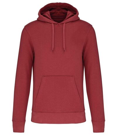 Sweat à capuche écoresponsable - Homme - K4027 - rouge brique terracotta