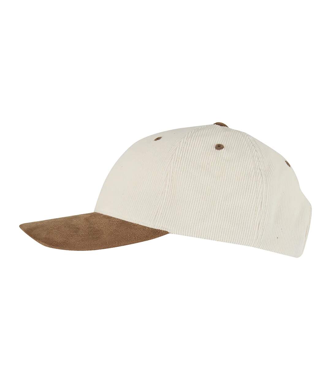 Casquette Corduroy Suade Adulte Crème Caramel Flexfit-3