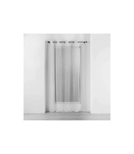 Rideau Voilage à Œillets Pomponella 140x240cm Blanc